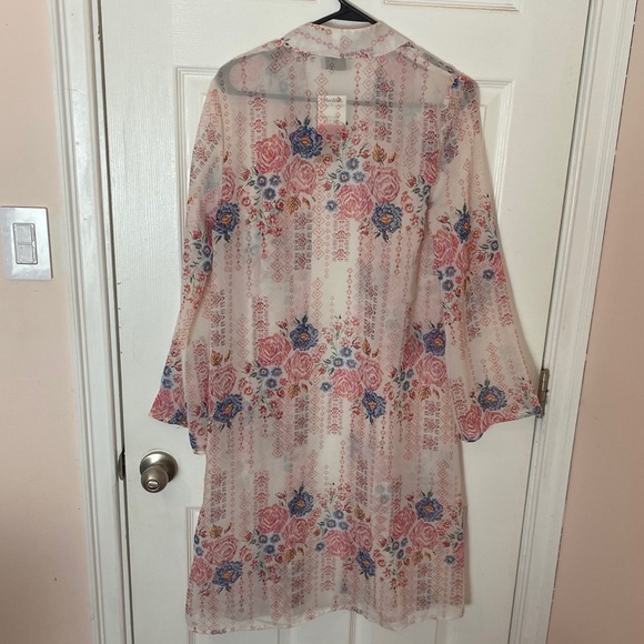 NWT Floral bathing suit cover up | cardigan - Picture 2 of 3